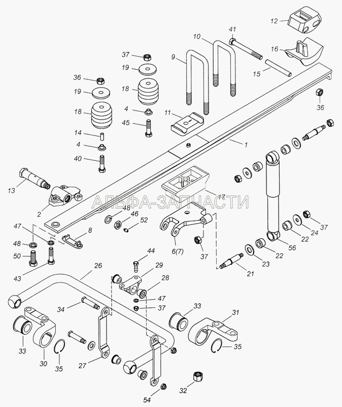 4308-2900001 Установка передней подвески (853528 Гайка М20х1,5-6Н) 